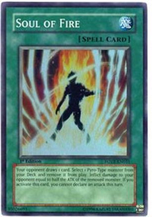 Soul of Fire (FOTB-EN031) - Force of the Breaker 1st Edition