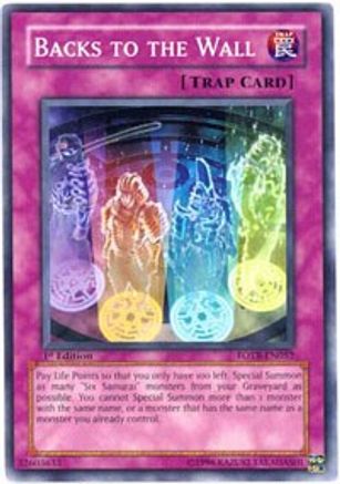 Backs to the Wall (FOTB-EN052) - Force of the Breaker 1st Edition