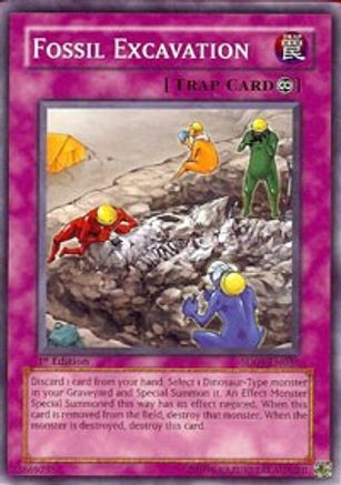 Fossil Excavation (SD09-EN036) - Structure Deck: Dinosaur's Rage 1st Edition