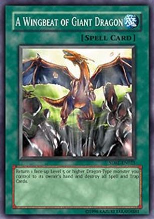 A Wingbeat of Giant Dragon (SDRL-EN025) - Structure Deck: Rise of the Dragon Lords 1st Edition