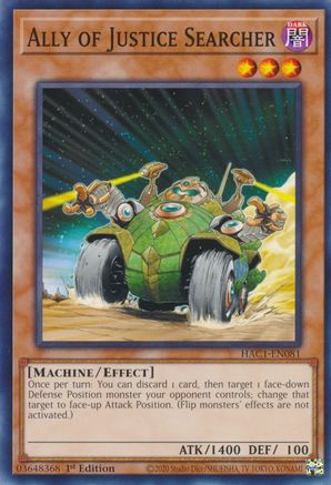 Ally of Justice Searcher (HAC1-EN081) - Hidden Arsenal: Chapter 1 1st Edition