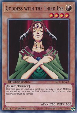 Goddess with the Third Eye - SGX1-ENA05 - Speed Duel GX: Duel Academy Box 1st Edition