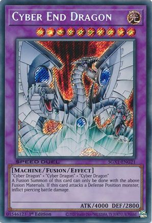 Cyber End Dragon (Secret Rare) (SGX1-ENG21) - Speed Duel GX: Duel Academy Box 1st Edition