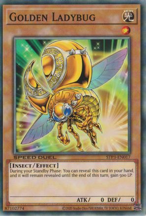 Golden Ladybug - STP3-EN017 - Speed Duel: Tournament Pack 3 Unlimited