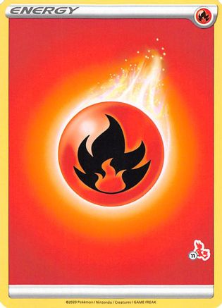 Fire Energy (#11 Cinderace Stamped) - Battle Academy 2022