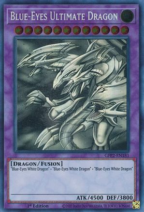 Blue-Eyes Ultimate Dragon (Ghost Rare) (GFP2-EN181) - Ghosts From the Past: The 2nd Haunting 1st Edition