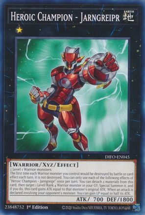 Heroic Champion - Jarngreipr (DIFO-EN045) - Dimension Force 1st Edition