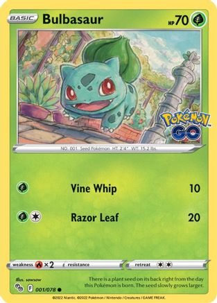 Bulbasaur 1/78 - Pokemon GO