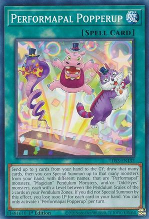 Performapal Popperup (LDS3-EN132) - Legendary Duelists: Season 3 1st Edition