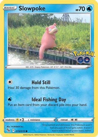 Slowpoke 19/78 - Pokemon GO Reverse Holofoil