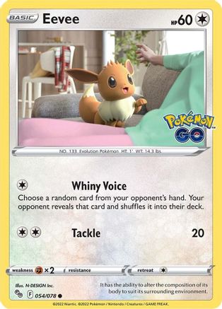 Eevee 54/78 - Pokemon GO