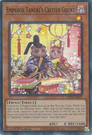 Emperor Tanuki's Critter Count (POTE-EN037) - Power of the Elements Unlimited
