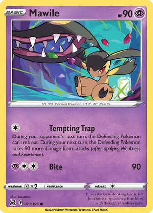 Mawile 71/196 - SWSH11 Lost Origin Reverse Holofoil