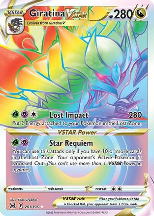 Giratina VSTAR 201/196 - Lost Origin Holofoil