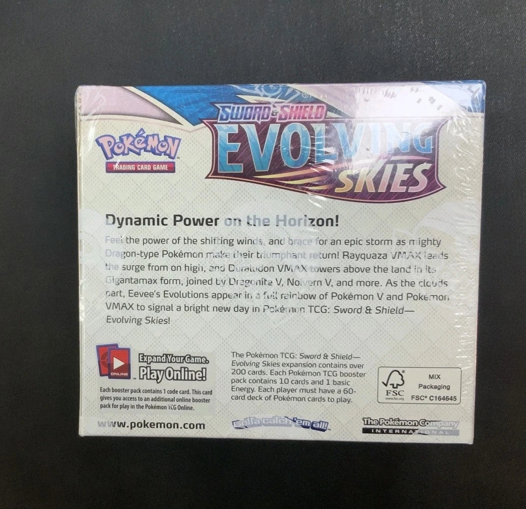 Evolving Skies Booster Box sword/shield SEALED (Sun Faded) SEE PHOTOS