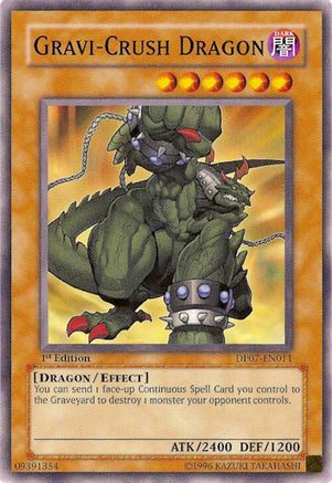 Gravi-Crush Dragon - DP07-EN011 - Duelist Pack 7: Jesse Anderson 1st Edition