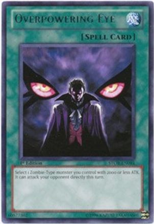 Overpowering Eye (STOR-EN094) - Storm of Ragnarok 1st Edition