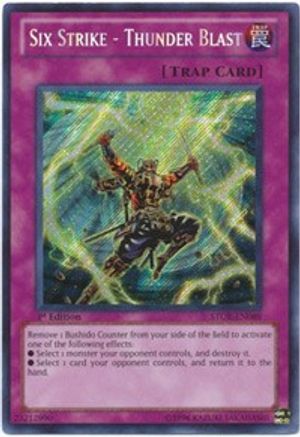 Six Strike - Thunder Blast (STOR-EN089) - Storm of Ragnarok 1st Edition