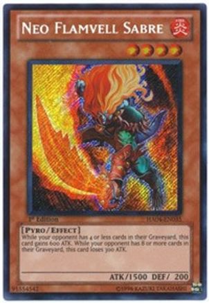 Neo Flamvell Sabre (HA04-EN035) - Hidden Arsenal 4 1st Edition
