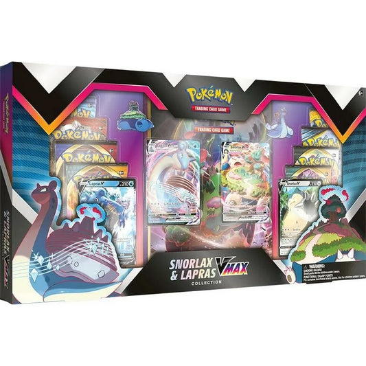 Pokemon Snorlax & Lapras VMAX Collection Box