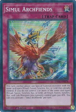 Simul Archfiends (DABL-EN078) - Darkwing Blast 1st Edition
