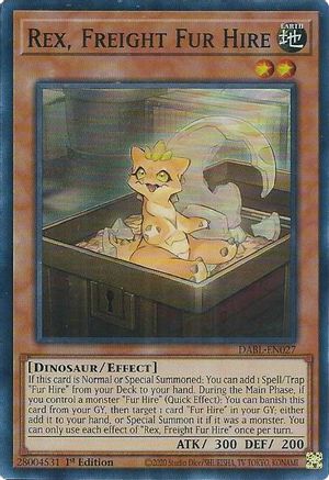 Rex, Freight Fur Hire (DABL-EN027) - Darkwing Blast 1st Edition