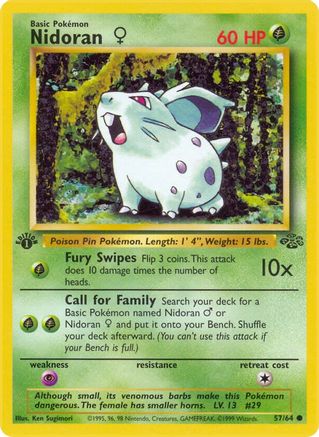 Nidoran F 57/64 - Jungle Unlimited