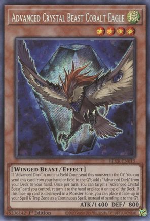 Advanced Crystal Beast Cobalt Eagle (BLCR-EN015) - Battles of Legend: Crystal Revenge 1st Edition