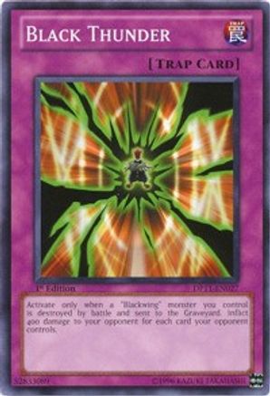 Black Thunder (DP11-EN027) - Duelist Pack 11: Crow 1st Edition