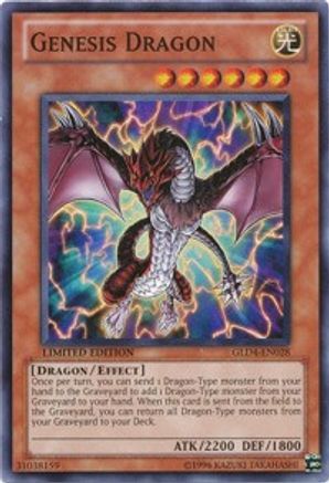 Genesis Dragon (GLD4-EN028) - Gold Series 4: Pyramids Edition Limited