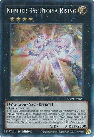 Number 39: Utopia Rising (CR) - MAZE-EN021 - Maze of Memories 1st Edition