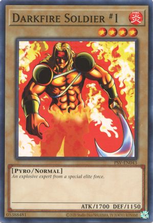 Darkfire Soldier #1 (PSV-EN043) - Pharaoh's Servant (25th Anniversary Edition) Unlimited