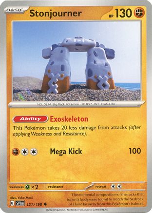 Stonjourner 121 - SV01 Scarlet & Violet Base Set Reverse Holofoil