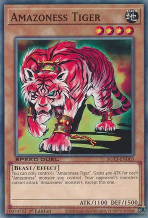 Amazoness Tiger - SGX3-END03 - Speed Duel GX: Duelists of Shadows 1st Edition