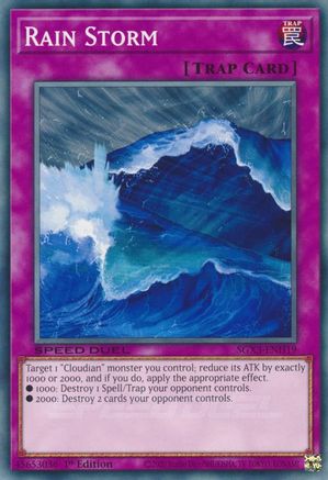 Rain Storm - SGX3-ENH19 - Speed Duel GX: Duelists of Shadows 1st Edition