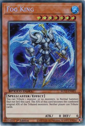 Fog King (Secret Rare) - SGX3-ENH01 - Speed Duel GX: Duelists of Shadows 1st Edition