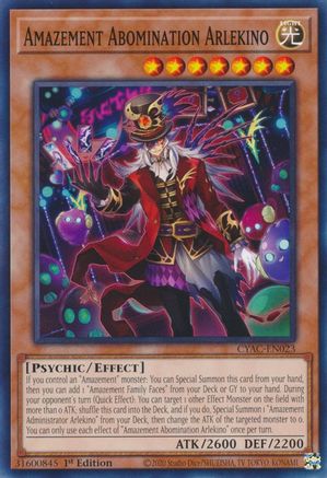 Amazement Abomination Arlekino - CYAC-EN023 - Cyberstorm Access 1st Edition