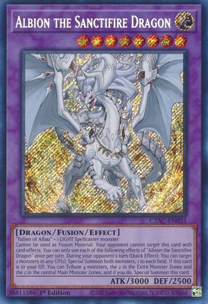Albion the Sanctifire Dragon - CYAC-EN035 - Cyberstorm Access 1st Edition