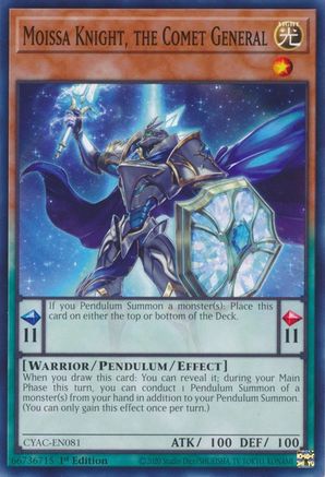 Moissa Knight, the Comet General (CYAC-EN081) - Cyberstorm Access 1st Edition