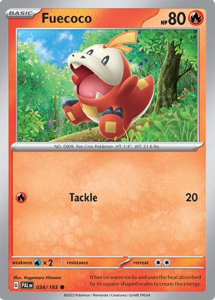 Fuecoco - 034/193 34 - SV02 Paldea Evolved Reverse Holofoil