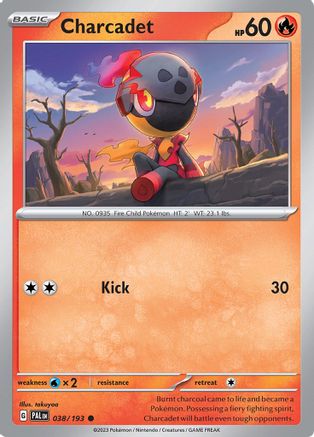 Charcadet - 038/193 38 - SV02 Paldea Evolved Reverse Holofoil