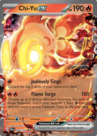 Chi-Yu ex - 040/193 40 - SV02 Paldea Evolved Holofoil