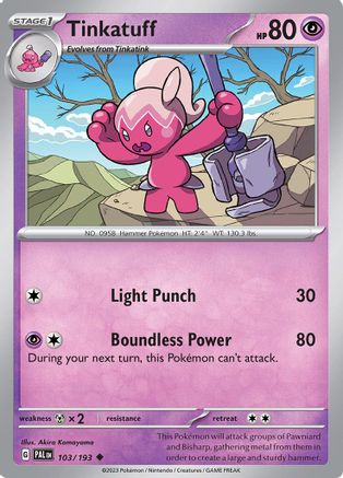Tinkatuff - 103/193 103 - SV02 Paldea Evolved