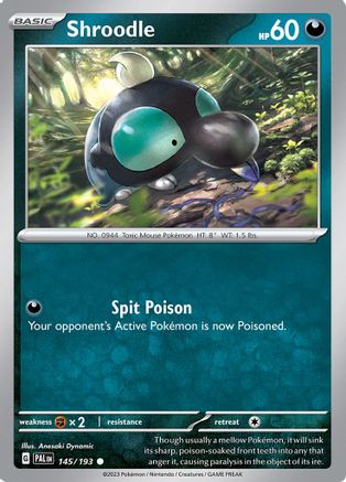 Shroodle - 145/193 145 - SV02 Paldea Evolved Reverse Holofoil