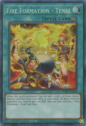 Fire Formation - Tenki (CR) - WISU-EN028 - Wild Survivors 1st Edition