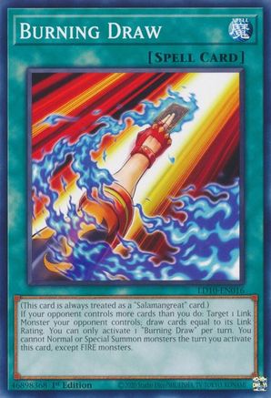 Burning Draw (LD10-EN016) - Legendary Duelists: Soulburning Volcano 1st Edition