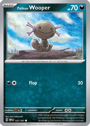 Paldean Wooper - 127/197 127 - SV03 Obsidian Flames Reverse Holofoil