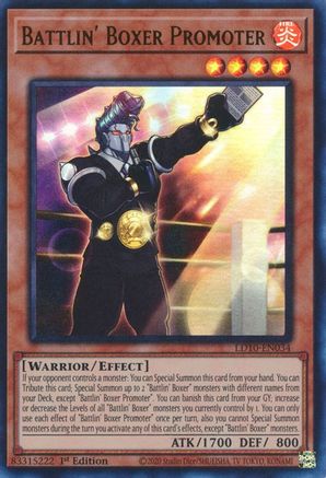 Battlin' Boxer Promoter (LD10-EN034) - Legendary Duelists: Soulburning Volcano 1st Edition