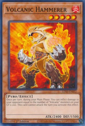 Volcanic Hammerer - LD10-EN052 - Legendary Duelists: Soulburning Volcano 1st Edition