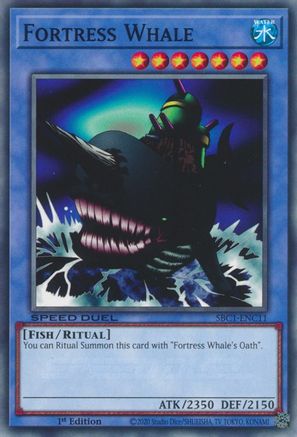Fortress Whale - SBC1-ENC11 - Speed Duel: Streets of Battle City 1st Edition